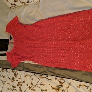 Ronni Nicole midi length lace dress